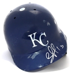 Salvador Perez Signed Kansas City Royals Batting Helmet - MLB JC340306