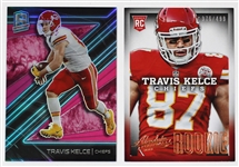 Travis Kelce Panini Rookie & Neon Nights Cards