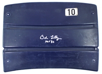 Bob Lilly Signed HOF 80 Cowboys Seatback 