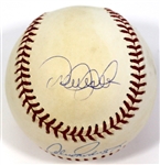 Alex Rodriguez & Derek Jeter dual Signed Baseball - Steiner Authentication