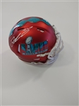 Justin Reid Signed LVll Mini Helmet Kansas City Chiefs JSA COA 