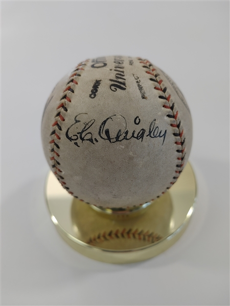 Ernest P Quigley Signed Baseball - HOF - JSA YY12144