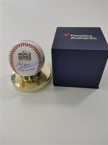 Ben Zobrist Signed 2016 MVP Chicago Cubs Baseball - Fanactics