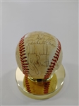 Kansas City 1980 Royals Team Signed Baseball - Brett Brothers 28 Sigs