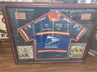 Lance Armstrong Framed and Signed US Postal Service Jersey