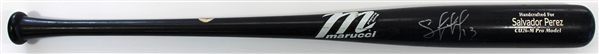 Salvador Perez 2012 Game Used & Signed Kansas City Royals Bat