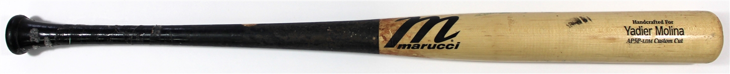 Yadier Molina Game Used St. Louis Cardinals Bat 2022