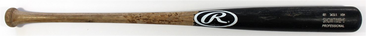 Patrick Mahomes Game Used Baseball Bat - 3-3-14