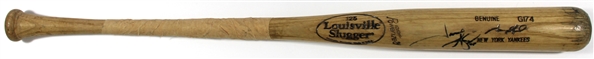 Jason Giambi Game Used & Signed NY Yankees Bat 