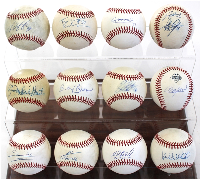 Lot of 12 Signed Baseballs