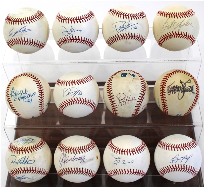 Lot of 12 Signed Baseballs