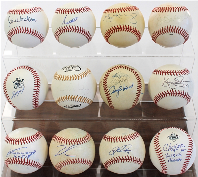 Lots of 12 Signed Baseballs