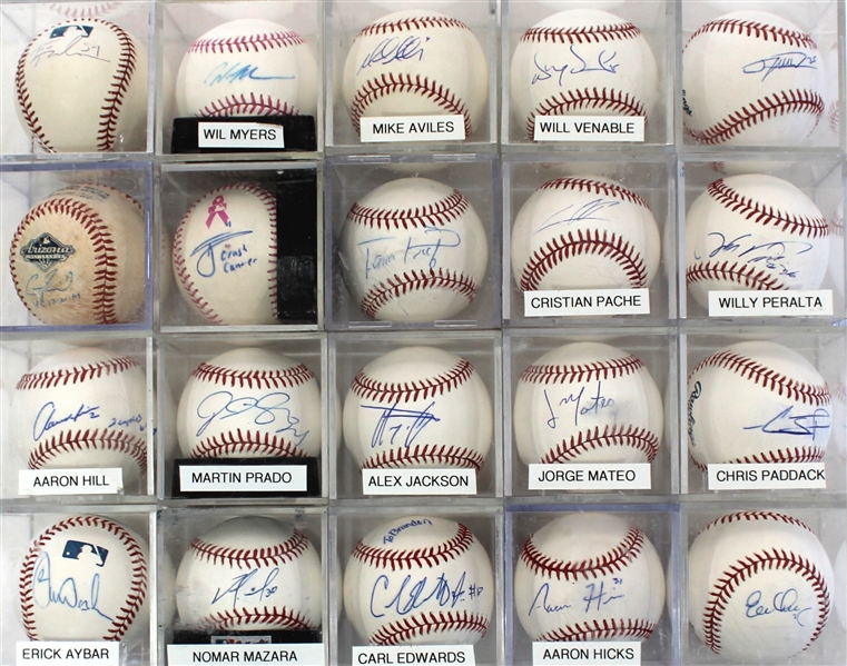 Lot of 20 Signed Baseballs 