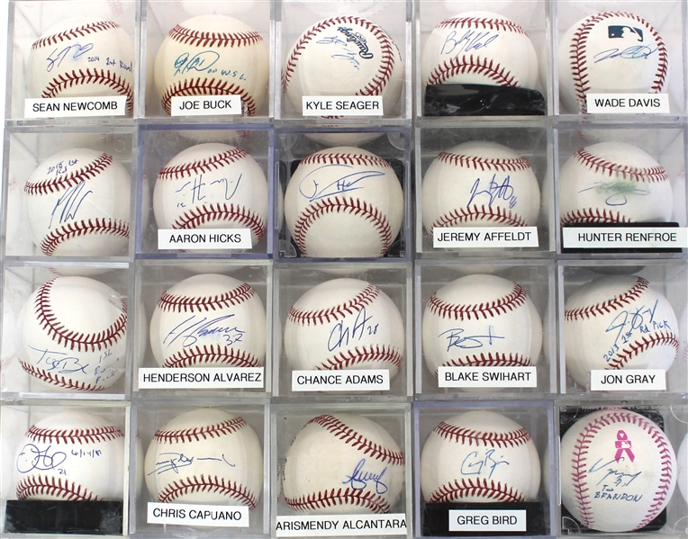 Lot of 20 Signed Baseballs 