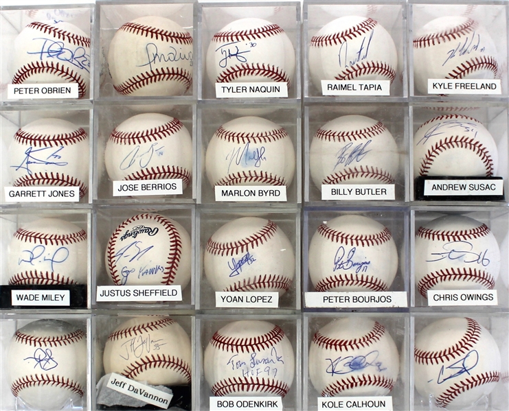 Lot of 20 Signed Baseballs 