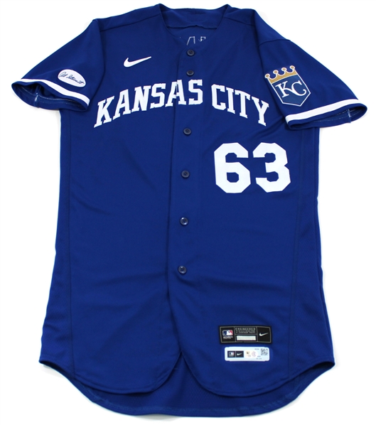 Josh Staumont Game Used  Royals Jersey