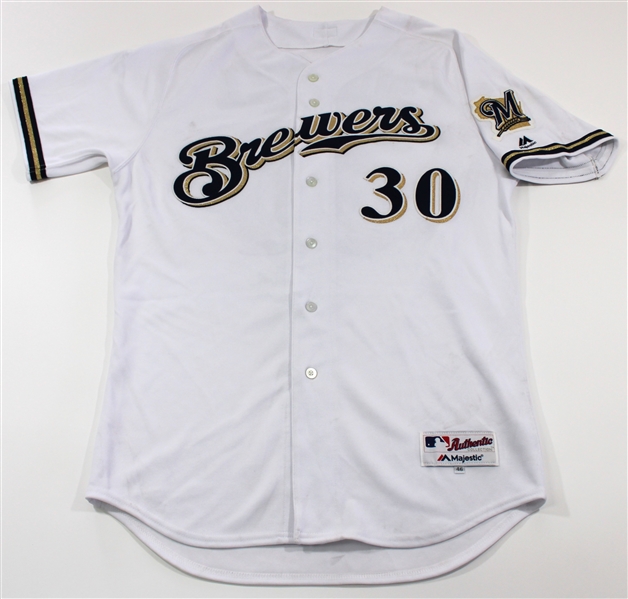 Craig Counsell Game Used & Signed Brewers Jersey