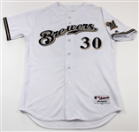 Craig Counsell Game Used & Signed Brewers Jersey