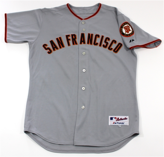 Freddie Sanchez Game Used & Signed SF Giants Jersey