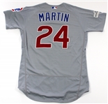 Leonys Martin 2017 Game Used Post Season Jersey