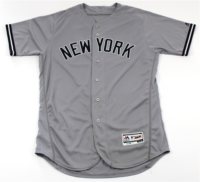 Gary Sanchez Game Used & Signed NY Yankees Jersey