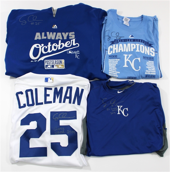 Casey Coleman 2014 Game Used Collection Signed Royals