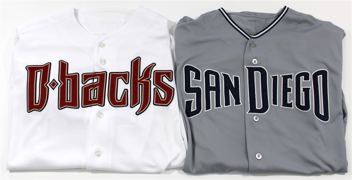 Jackie Robinson # 42 Game Used Padres & Diamondbacks Jerseys