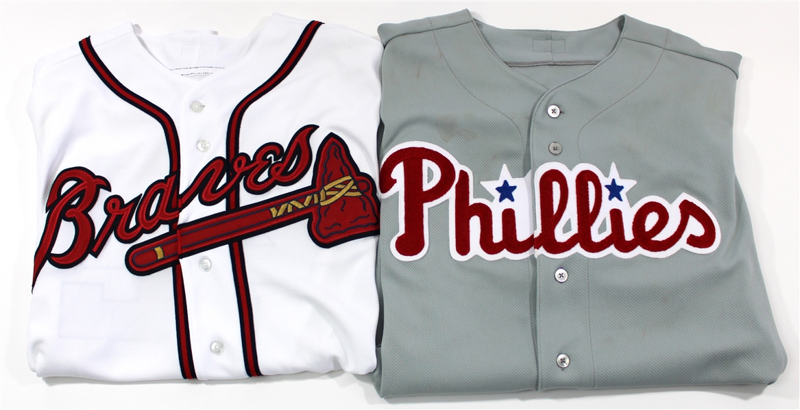 Jackie Robinson #42 Game Used Braves & Phillies Jerseys