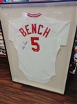 Johnny Bench Signed Cincinnati Reds Jersey PSA