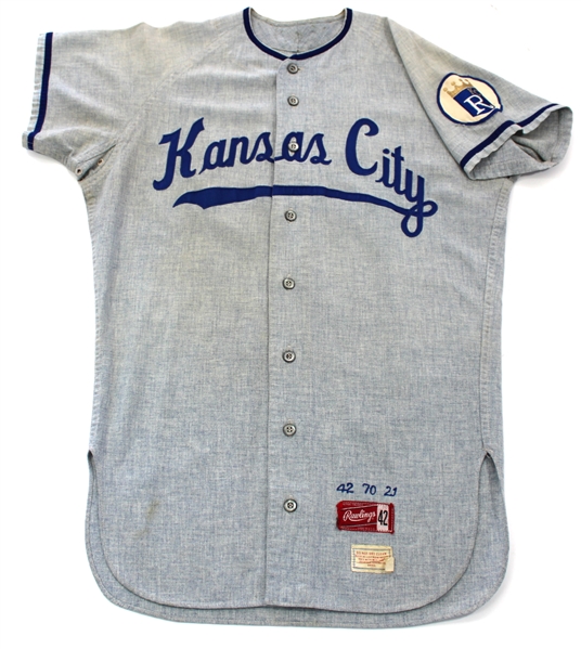 Bob Lemon 1970 Game Worn Kansas City Royals Uniform 