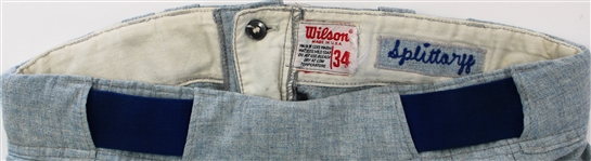 Paul Splitorff 1972 Kansas City Royals Game Used Pants & Belt 