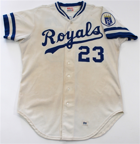 Mark Gubicaz 1984 (Rookie) Game Worn Kansas City Royals Jersey