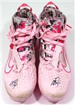 Mike Trout Game Used & Signed Mothers Day Cleats 