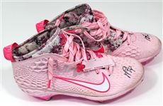 Mike Trout Game Used & Signed Mothers Day Cleats 