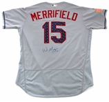 Whit Merrifield Game Used Independence Day Jersey & Bat - MLB Signed