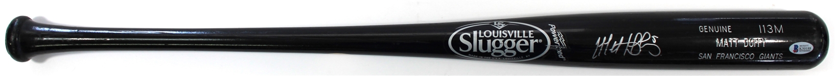 Matt Duffy Game Used & Signed 2014 Bat - Pre Cert