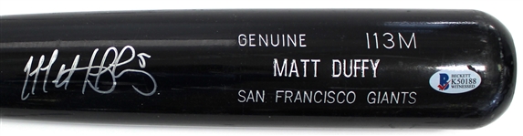 Matt Duffy Game Used & Signed 2014 Bat - Pre Cert