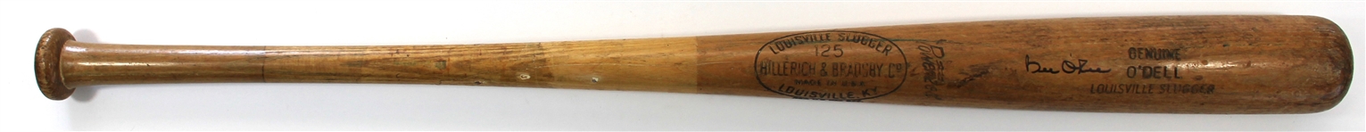 Billy O'Dell 1961-63 Game Used Bat - PSA Pre Cert