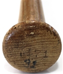 Billy O'Dell 1961-63 Game Used Bat - PSA Pre Cert