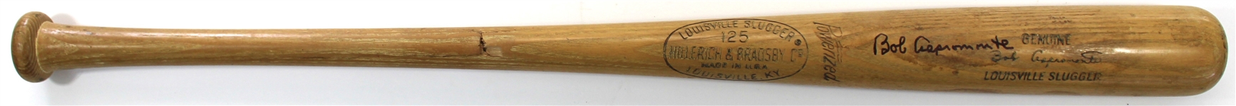 Bob Aspromonte Game Used & Signed Bat - PSA 1B31354