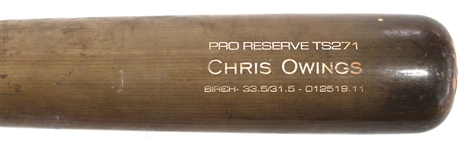Chris Owings 2023 Kansas City Royals Game Used Bat
