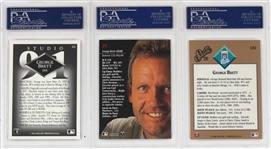 George Brett Lot of 3 PSA NM-MT Baseball Cards - PSA