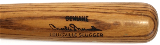 Charlie Shoemaker 1961-64 KC A's Game Used Bat W/ Card