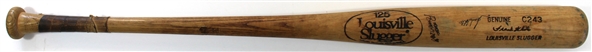 Frank White Game Used & Signed Royals Bat