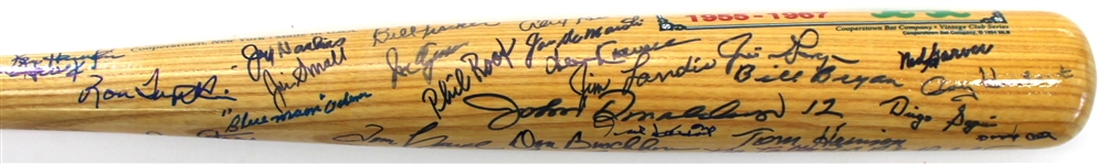 Kansas City Athletics 1994 Cooperstown Signed Bat w/ 25 Players