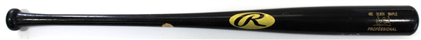 Alcides Escobar Game Used & Signed Bat