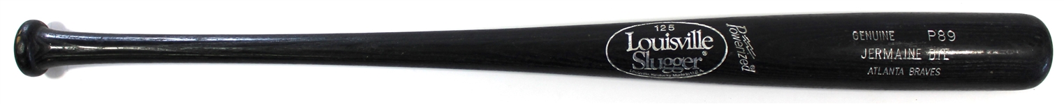 Jermaine Dye Game Used Braves Bat