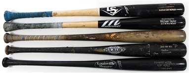 Lot of 5 KC Royals Bats - Taylor - German - Perez - Owings - Cabrera 