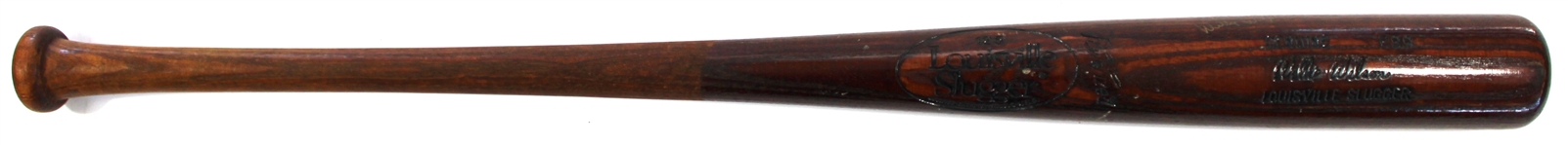 Willie Wilson Game Used & Signed Kansas City Royals Bat