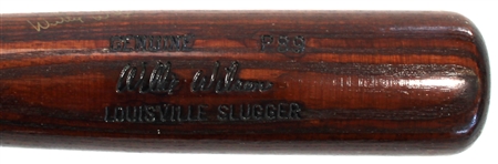 Willie Wilson Game Used & Signed Kansas City Royals Bat